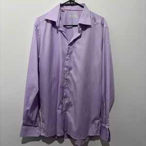 ETON Contemporary Dress Shirt Size Purple Size 17/43
